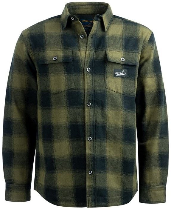 M's Flannel Shirt Olive/Black