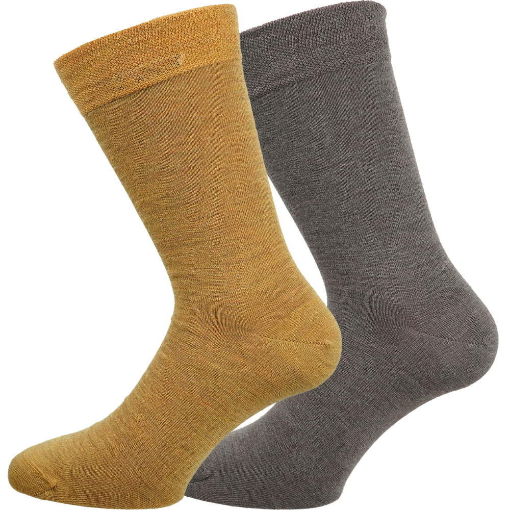 2-Pack Liner Merinoull Umbra/Mustard