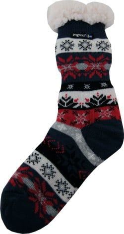 Heat Max Socka Dam Gråblå/Röd