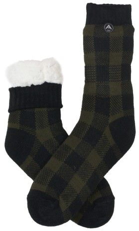 Heat Max Socka Herr Rutig Grön