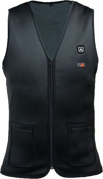 Heat Vest Thin V-Neck Powerbank Black
