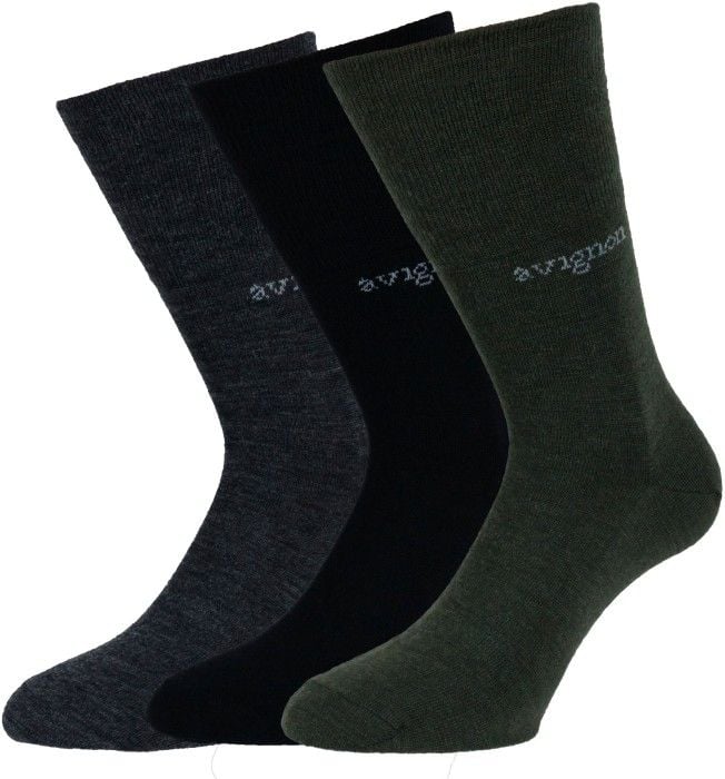 Liner Ull 3-pack Svart/Grå/Grön Gördel