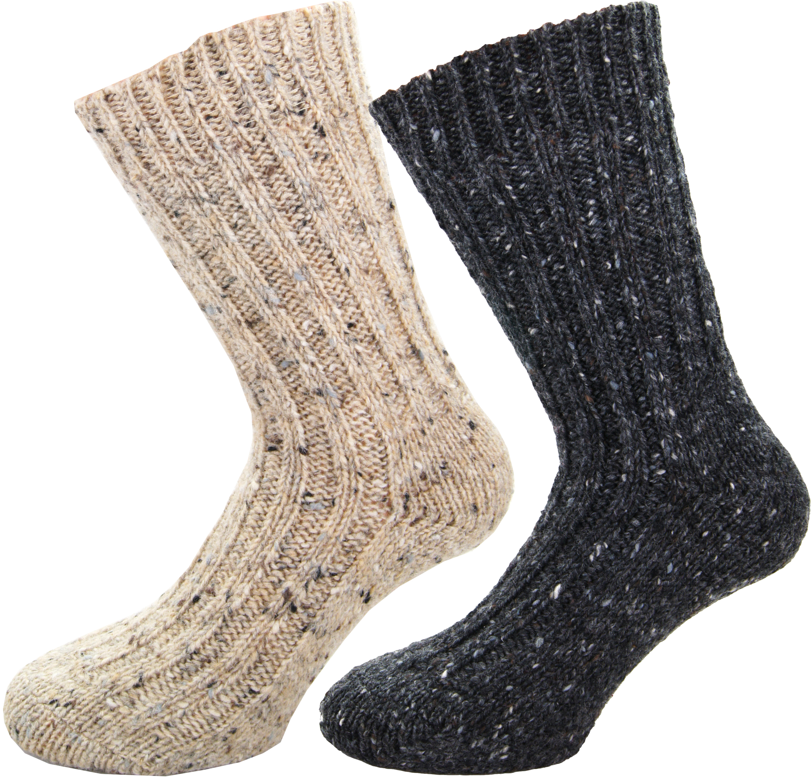 Raggsokker 2-pack Beige/Antracit