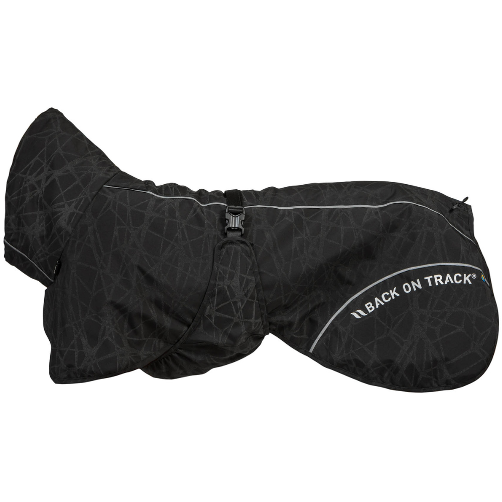 Bay Rain Coat High Set Tail 40-50 cm Black