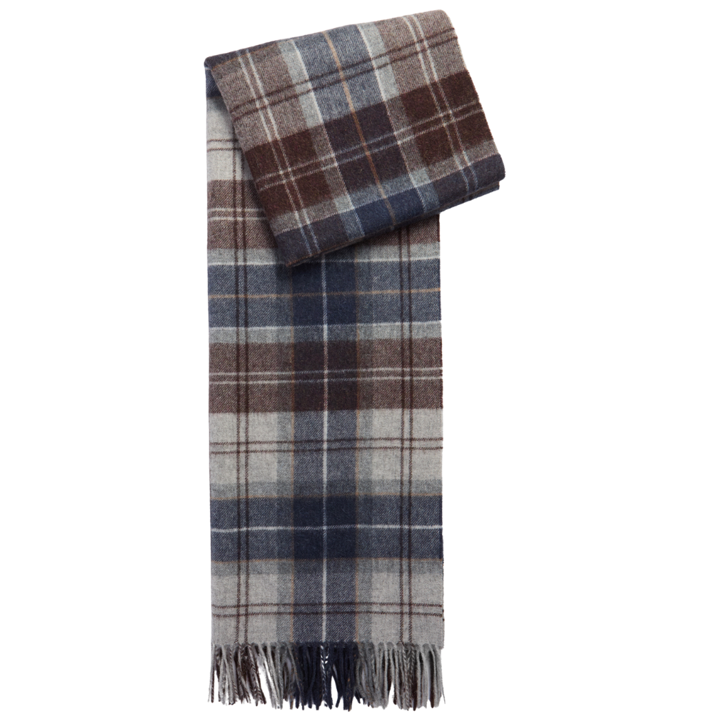 Brack Patchwork Tartan Scarf Midnight Oak Tartan