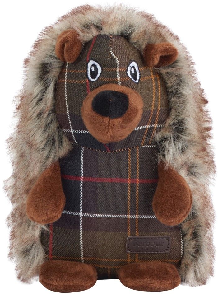 Dog Hedgehog Toy Brown/Tartan