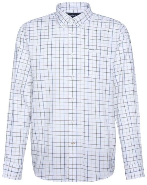 M's Caswell Tattersall Regular Fit Shirt Pine Green