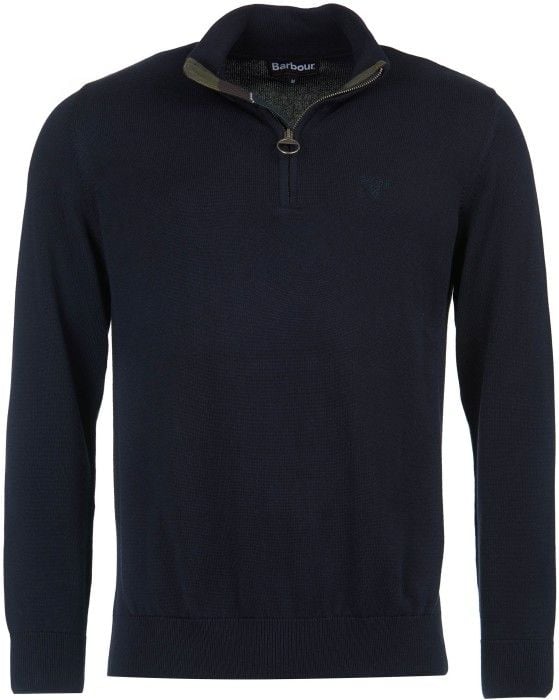 M's Cotton Half Zip Navy