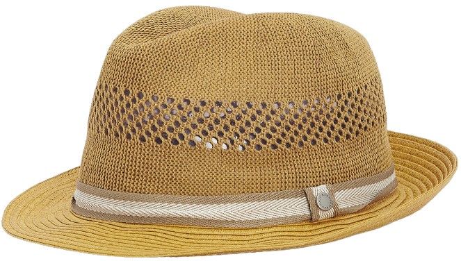 M's Craster Trilby Summer Hat Dark Tan