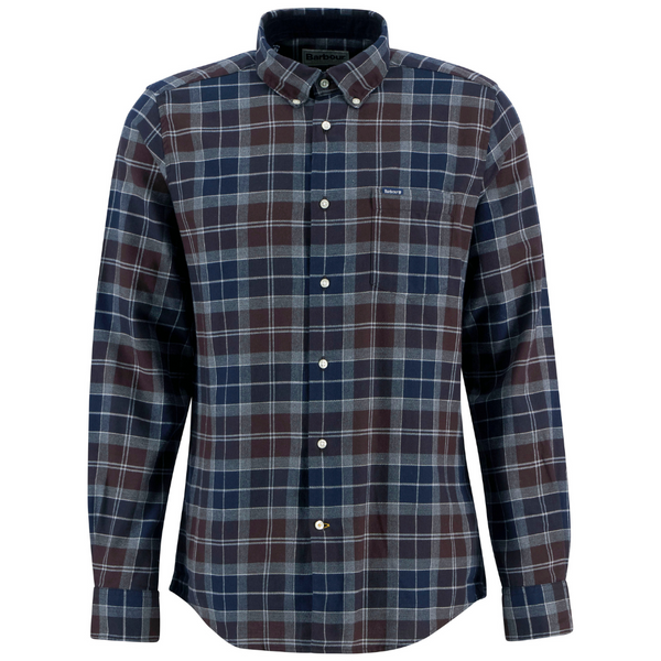 M's Fortrose Tailored Tartan Shirt Midnight Oak Tartan