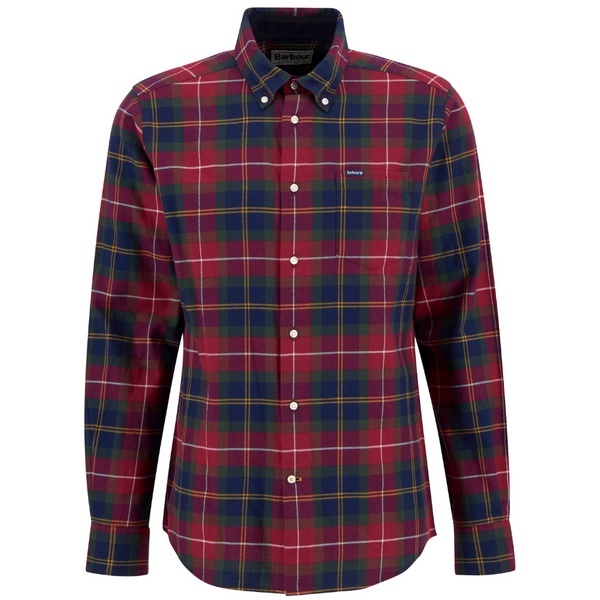 M's Fortrose Tailored Tartan Shirt Winterberry Tartan