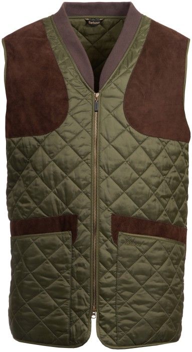 M's Keeperwear Gilet Check Dark Olive