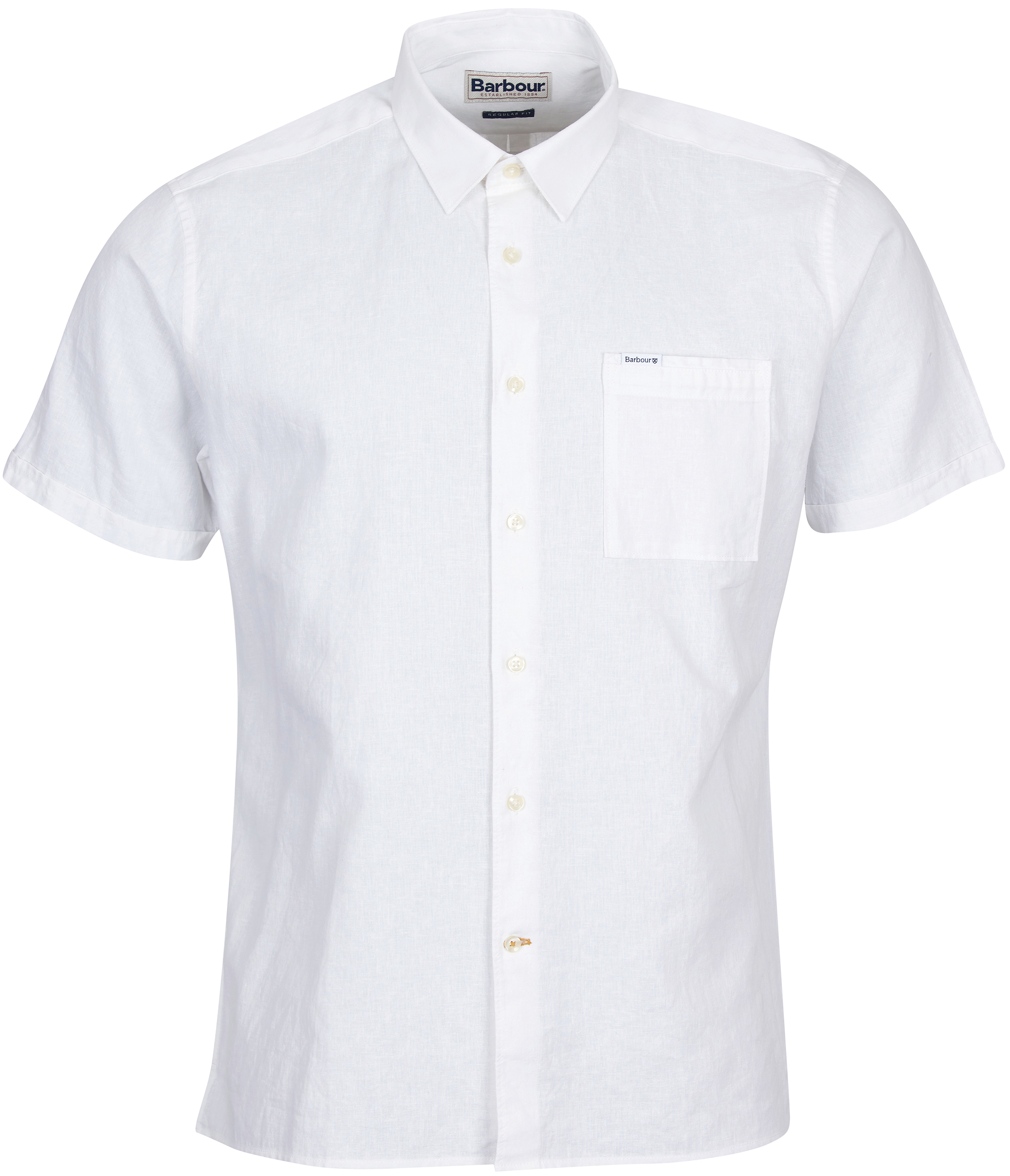 M's Nelson S/S Summer Shirt White