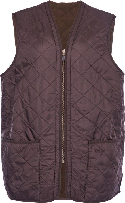 M's Polarquilt Waistcoat Zip In Liner Brown