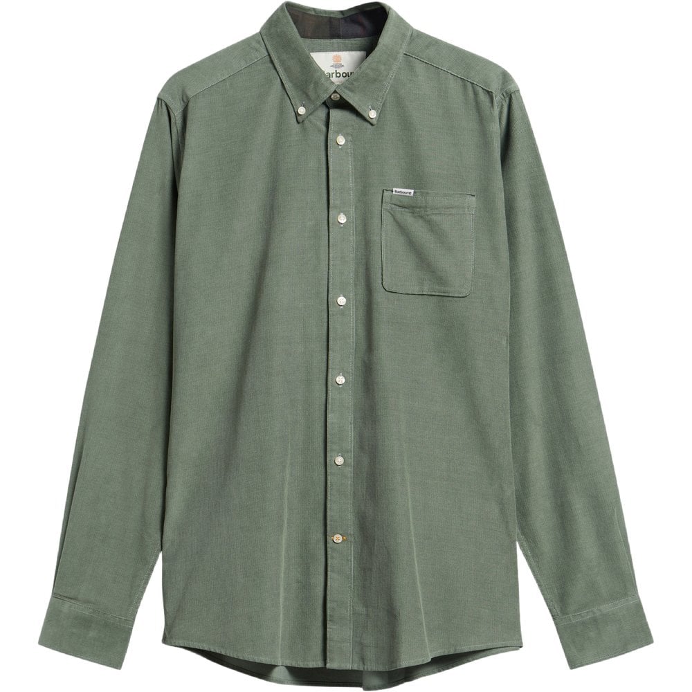 M's Ramsey Cord Tailored Shirt Agave Green