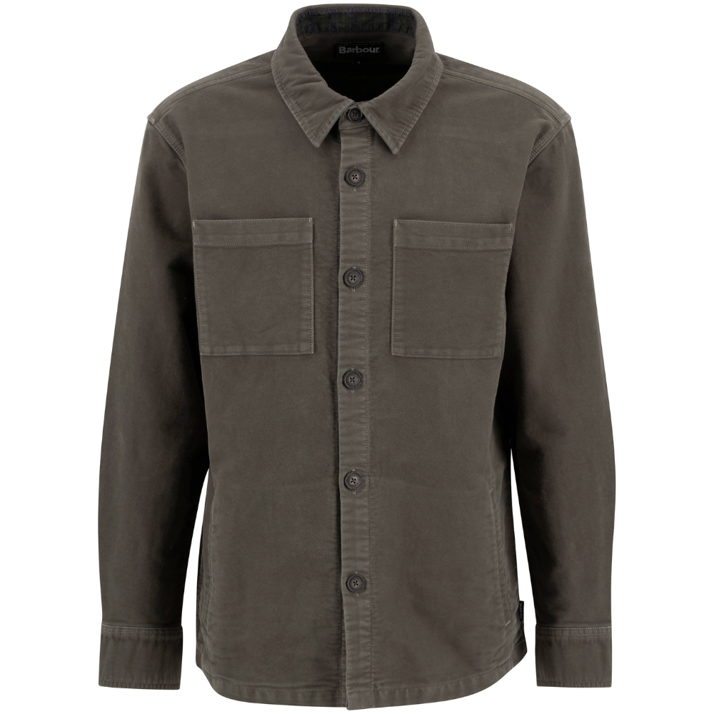 M's Regular Moleskin Overshirt Dark Olive