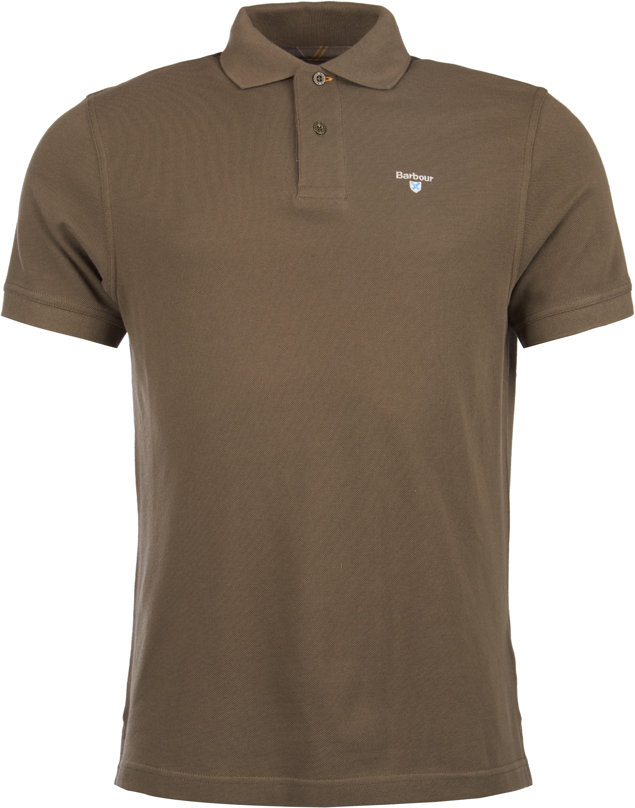 M's Tartan Pique Polo Dark Olive/Classic