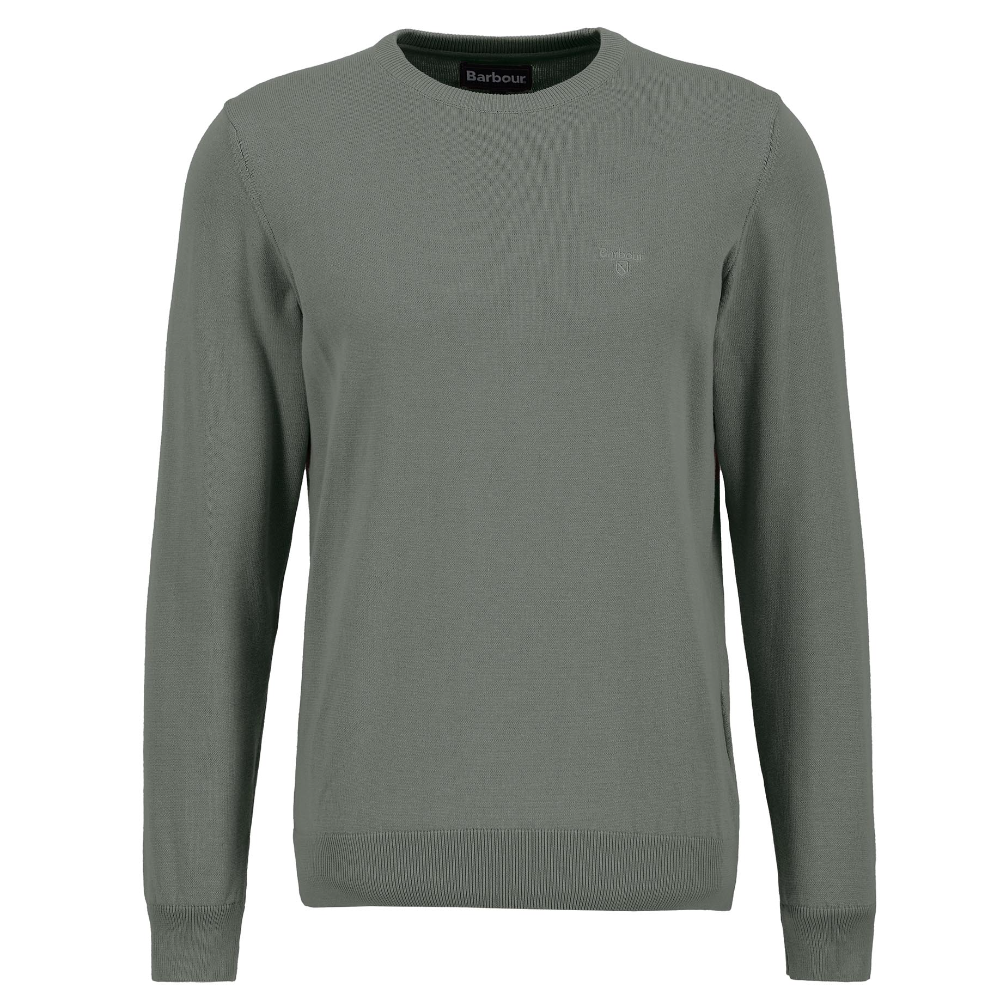 Pima Cotton Crew Agave Green