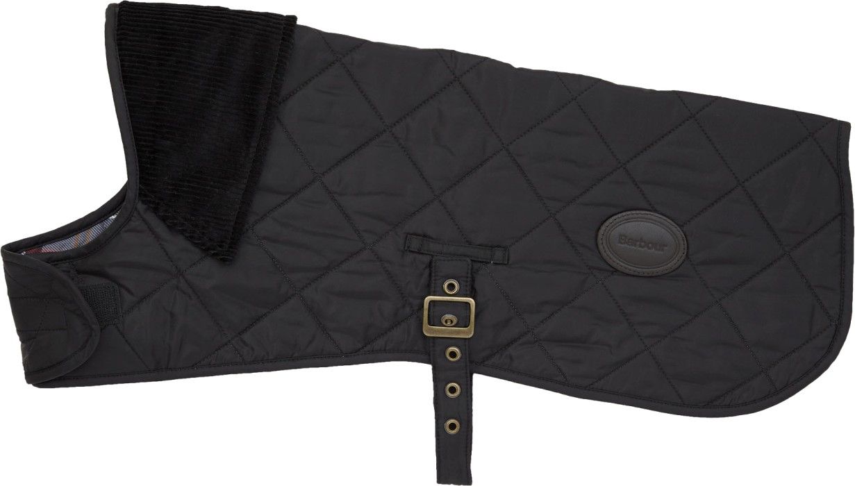 Quilted Dog Coat Black