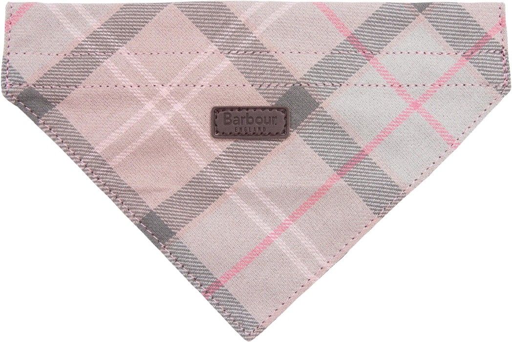 Tartan Dog Bandana Taupe/Pink Tartan