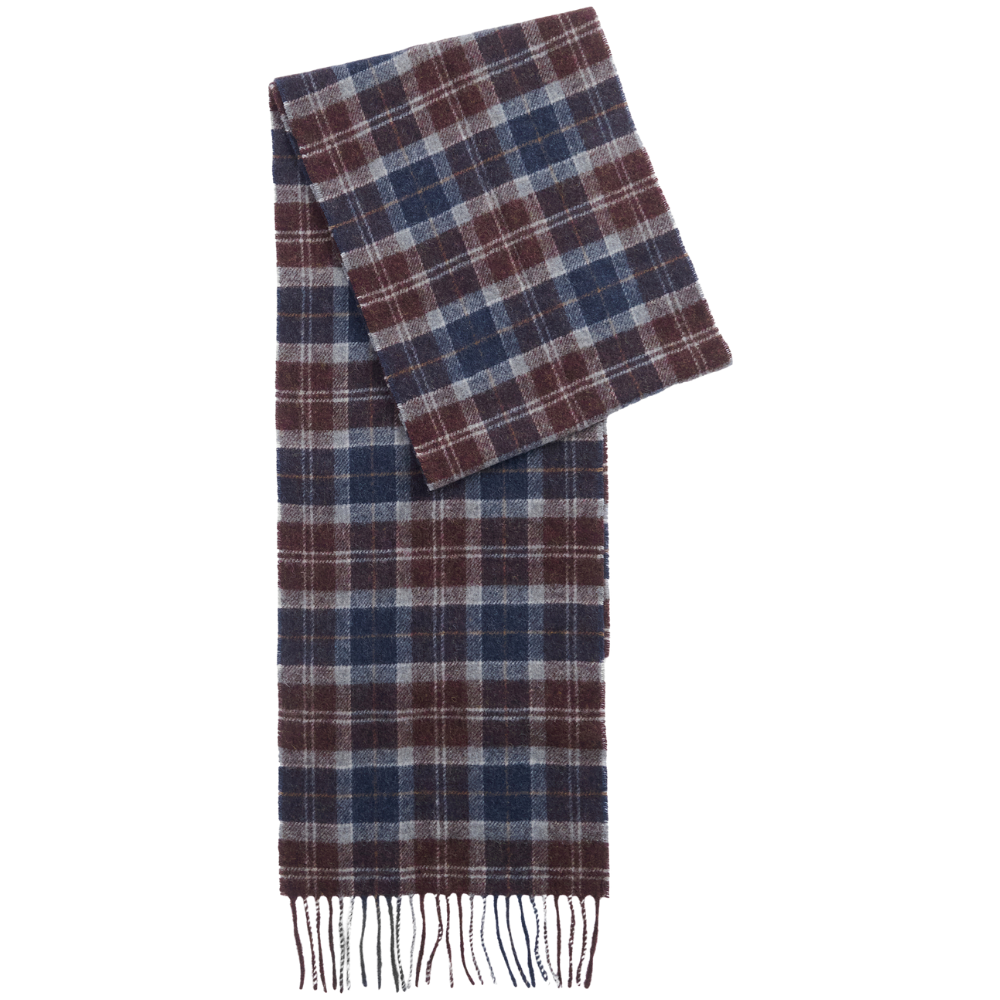 Tartan Lambswool Scarf Midnight Oak Tartan