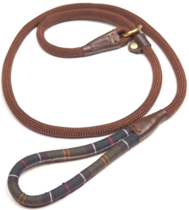 Tartan Trimmed Slip Dog Lead