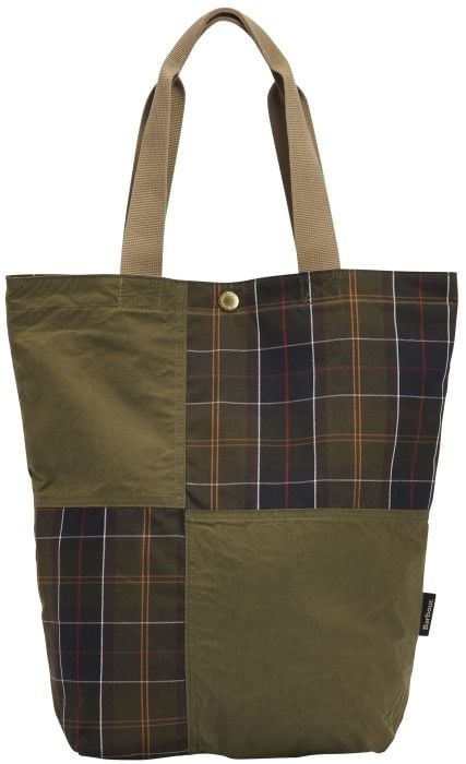 Transport Patchwork Tote Bag Dusky Green