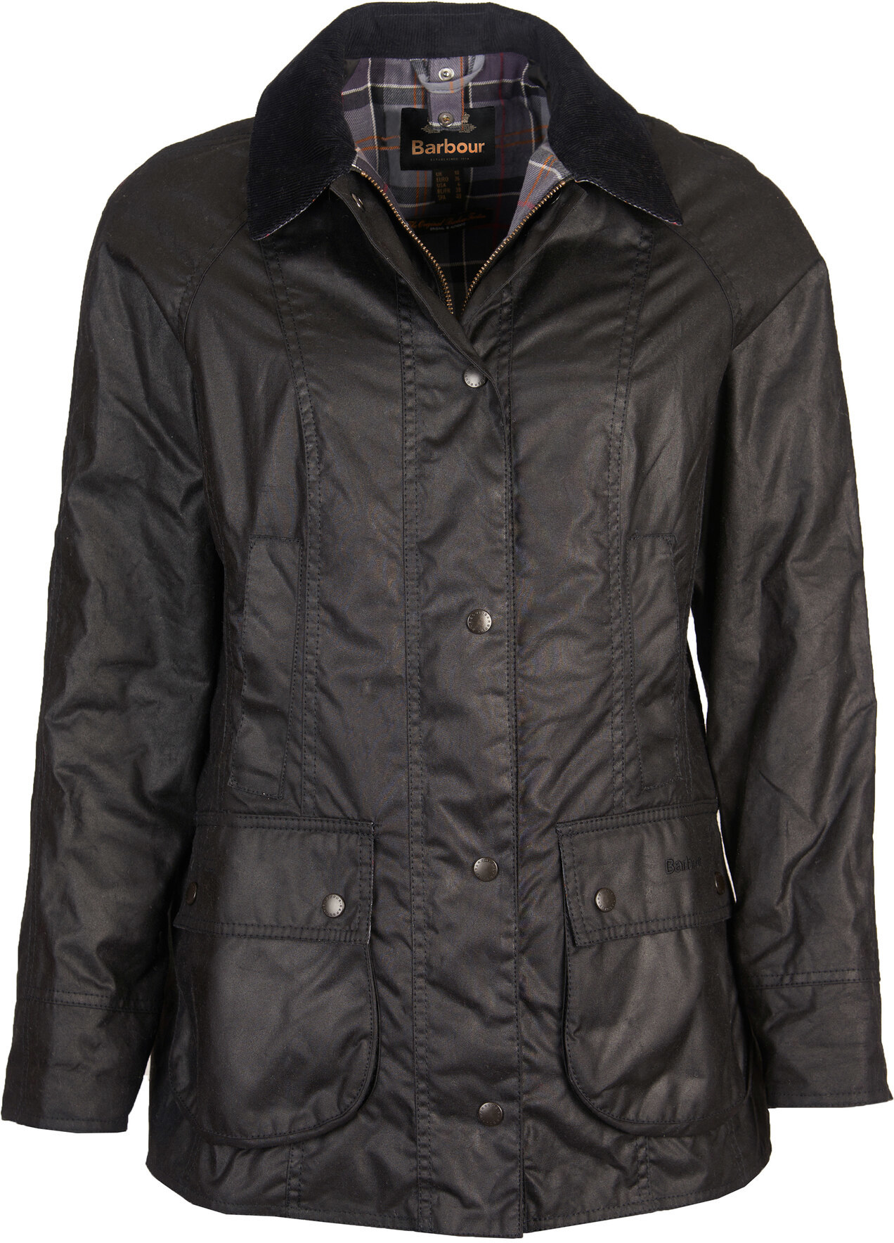 W's Beadnell Wax Jacket Black