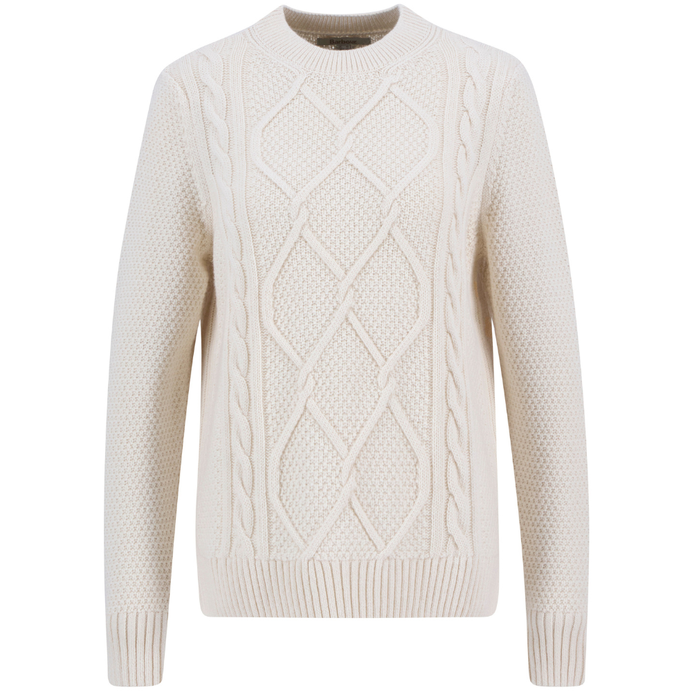 W's Burne Crew Knitted Jumper Ecru