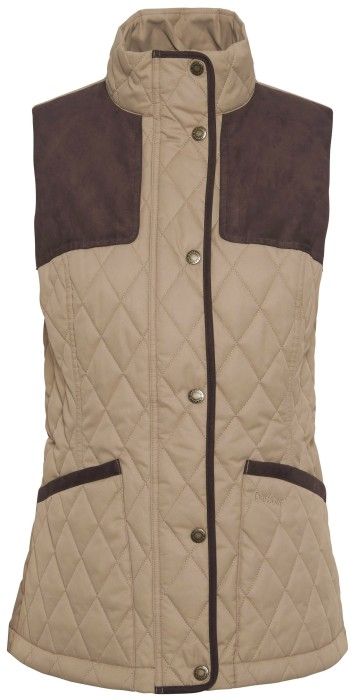 W's Keeper Wear Quilted Gilet Military Brown