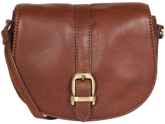W's Laire Leather Saddle Bag Brown