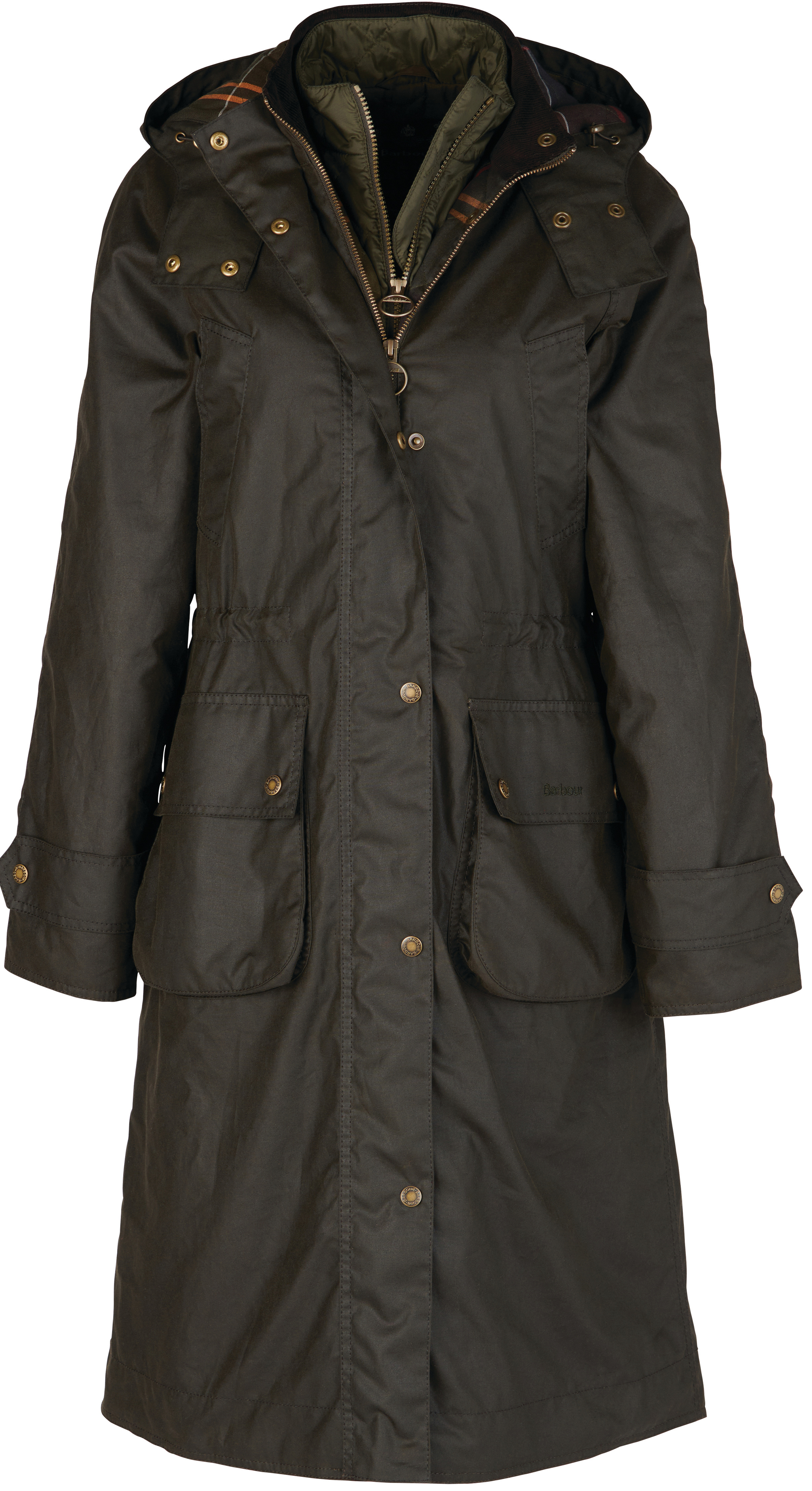 W's Long Cannich Wax Jacket Olive/Classic