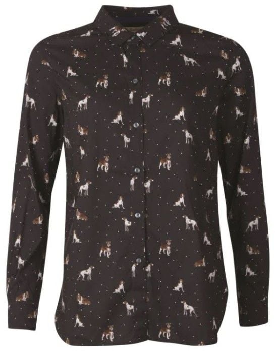 W's Safari Shirt Country Dog Print