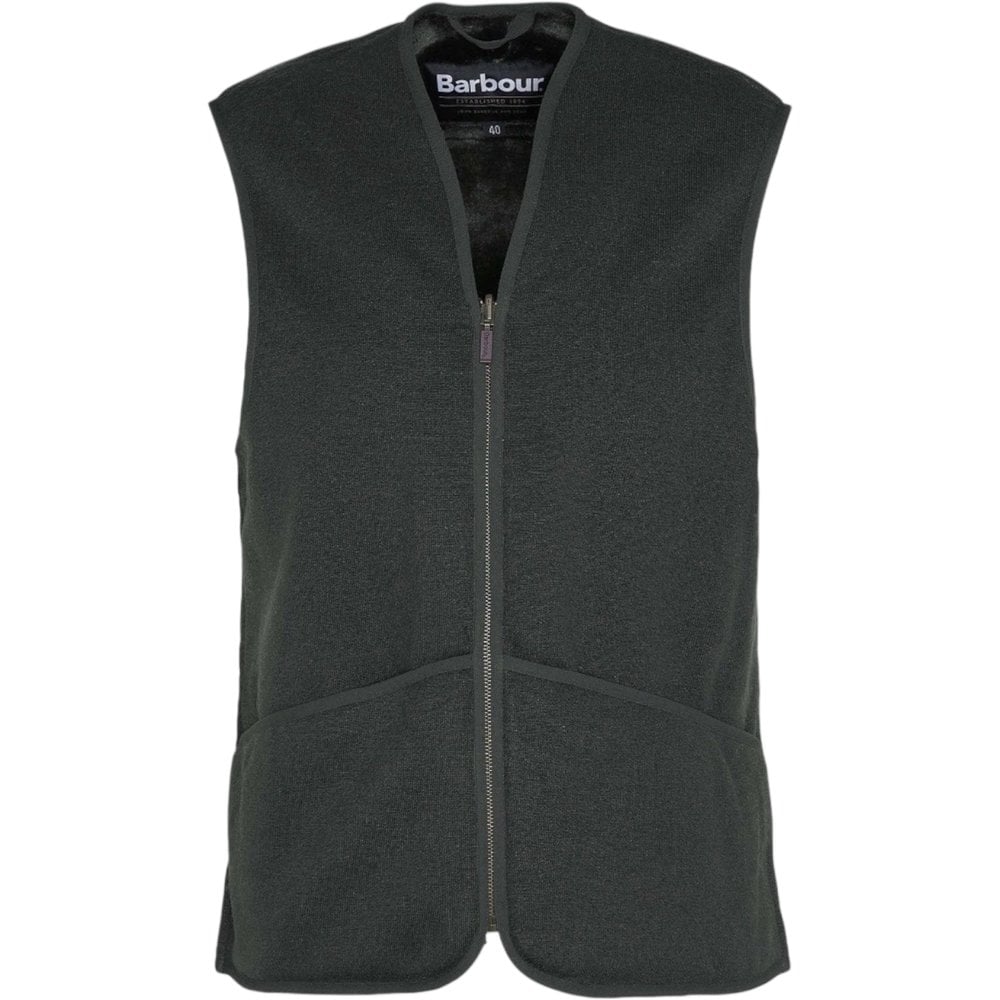Warm Pile Waistcoat Zip-In Liner Sage