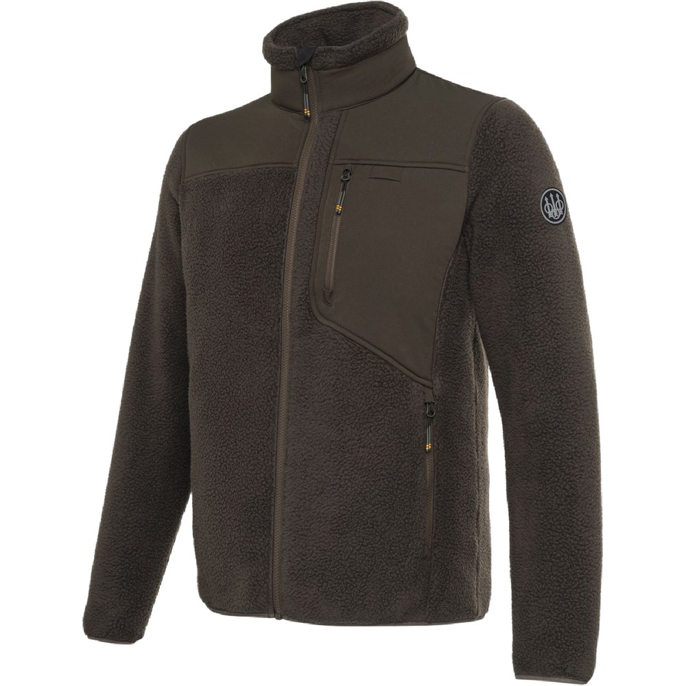 Halifax Sherpa Fleece Jacket Brown Bark