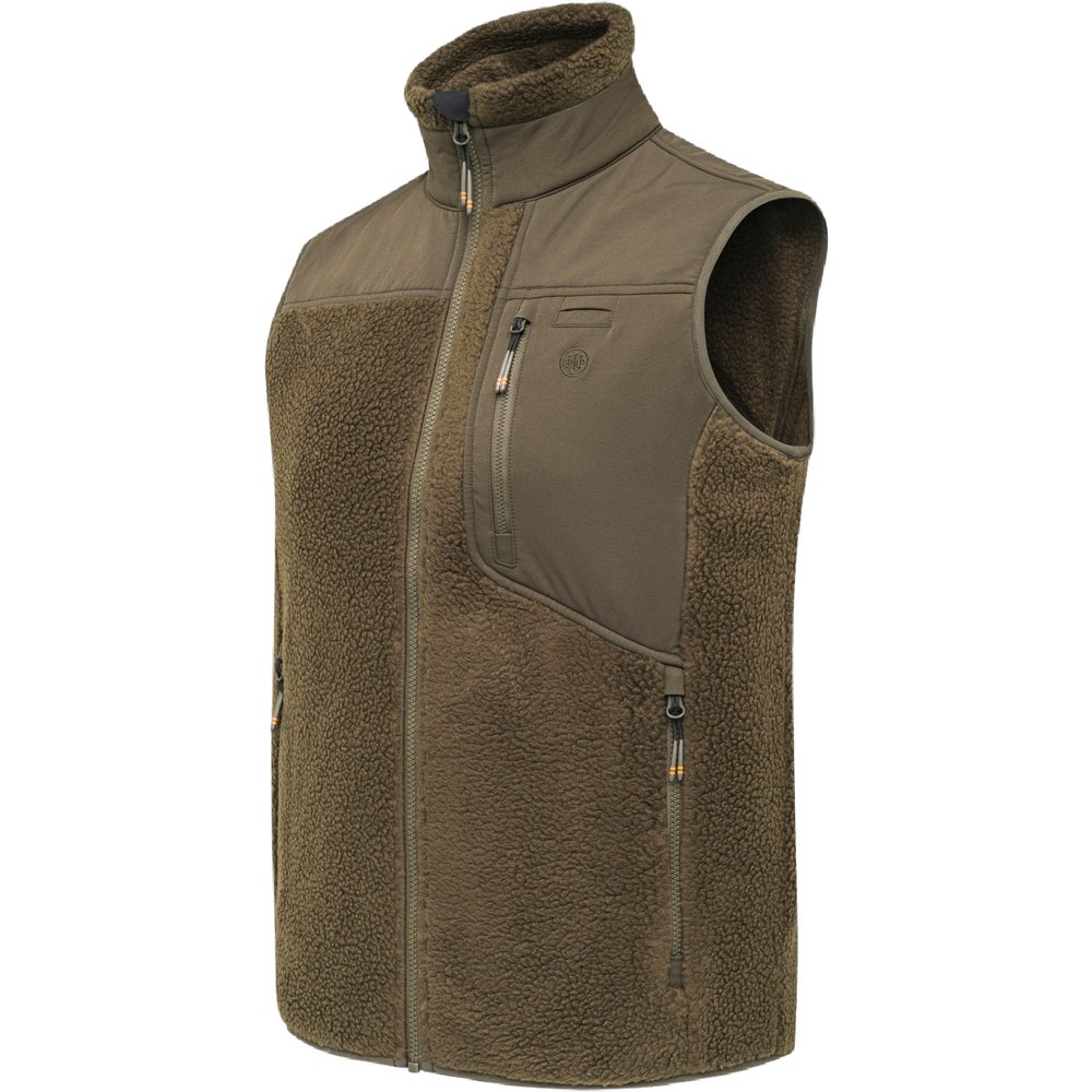 Halifax Sherpa Fleece Vest Green Moss