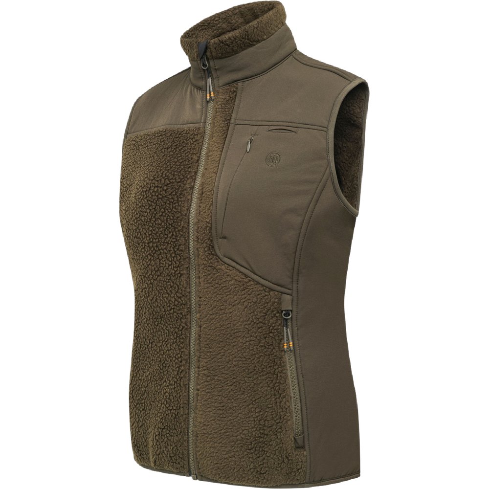 Halifax Sherpa W Fleece Vest Green Moss