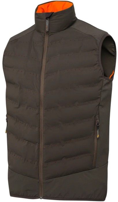 M's Bezoar Hybrid Vest Brown Bark