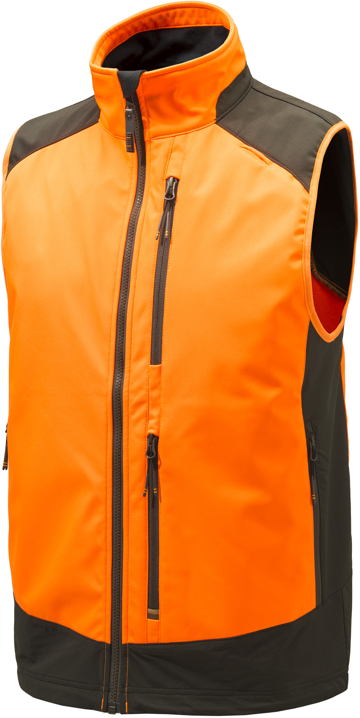 M's Butte Softshell Vest Orange & Brown Bark