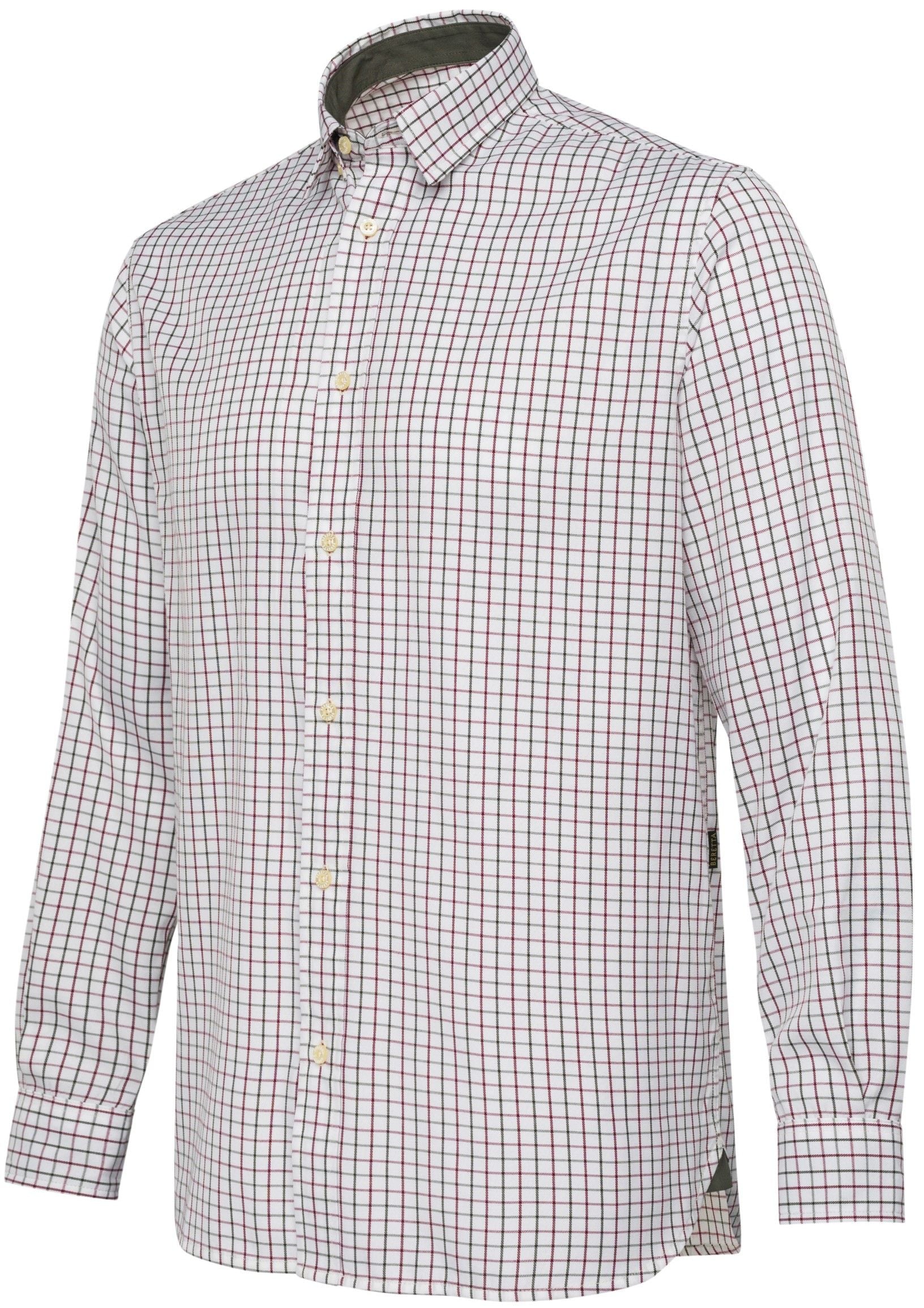 M's Charlow LS Shirt Ivory Blue Check