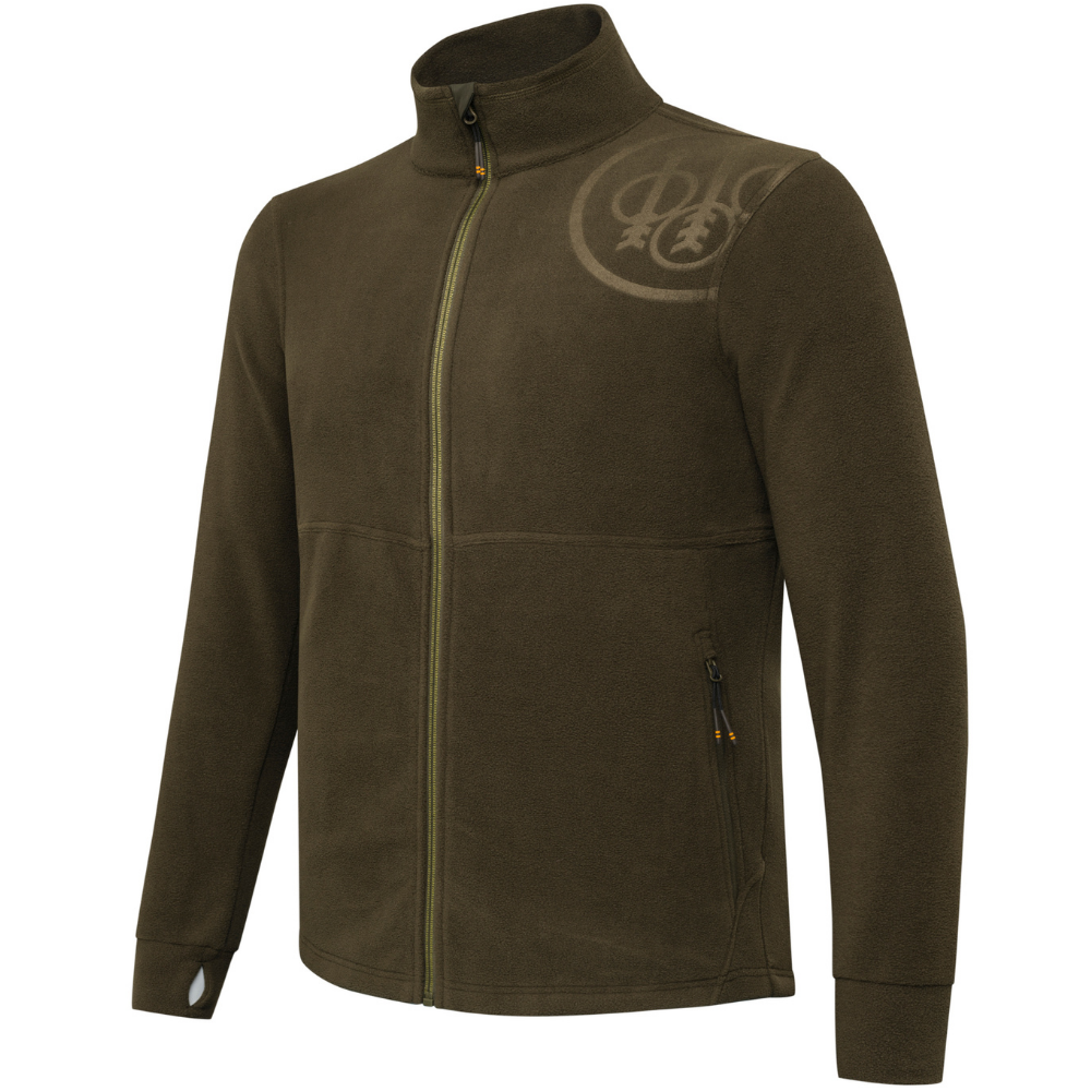 M's HP Logo Full Zip Green Moss