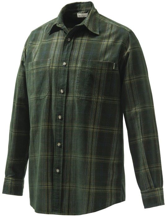 M's Manchester Corduroy Shirt Green & Yellow Check
