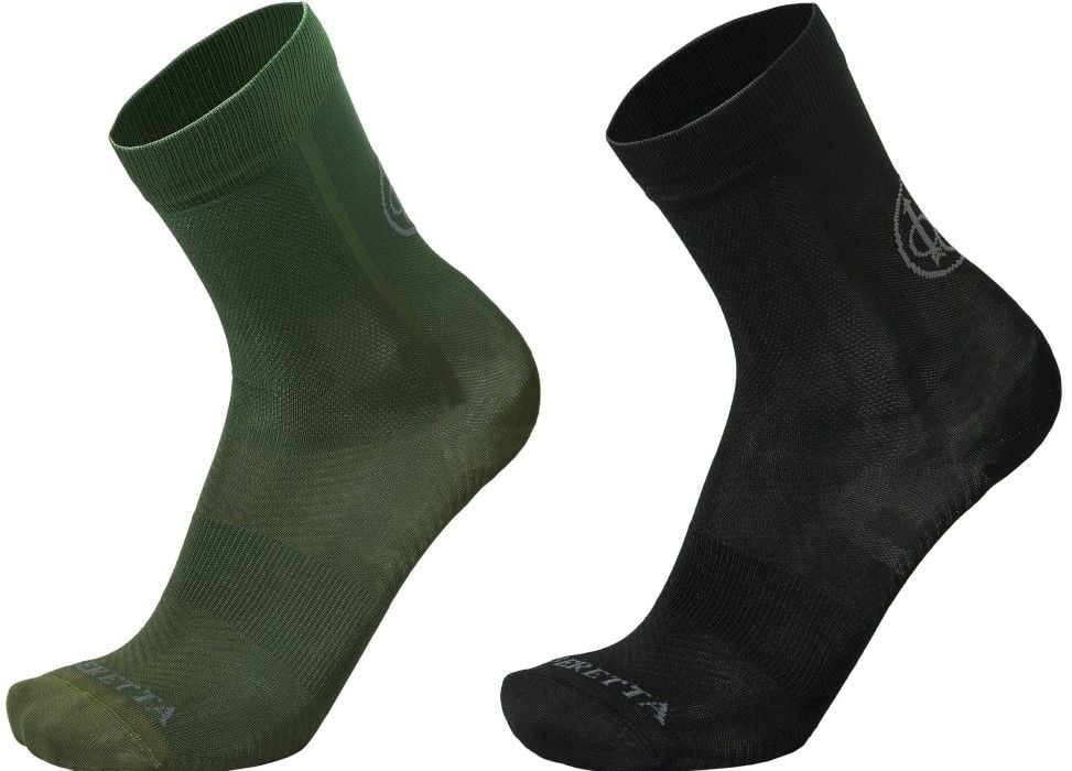 M's Short Shooting Socks Green & Black