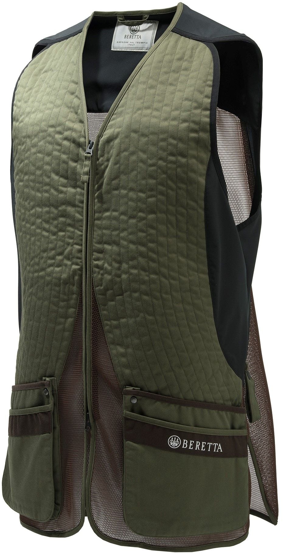 Silver Pigeon Evo Vest Green & Chocolate Brown