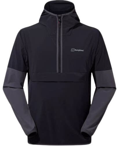 Ws Wandermoor Wind Smock Jet Black/Grey Pinstripe