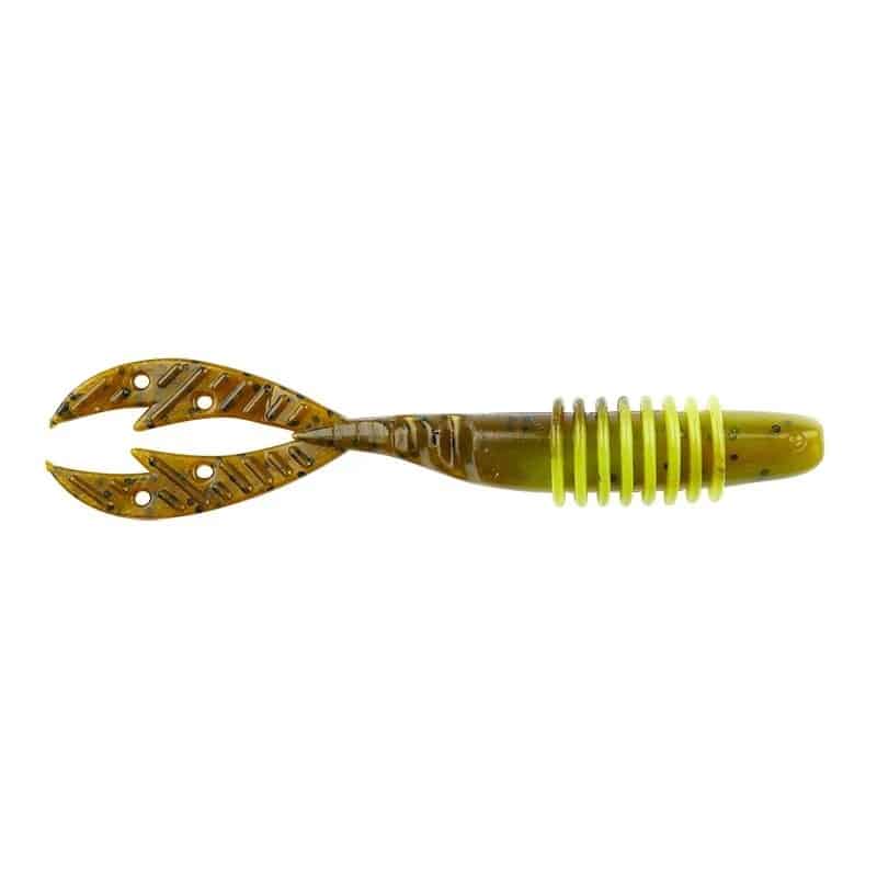Big Bite Baits Kamikaze Swimon Green Pumpkin/Chartreuse Swirl 9cm 7-pack