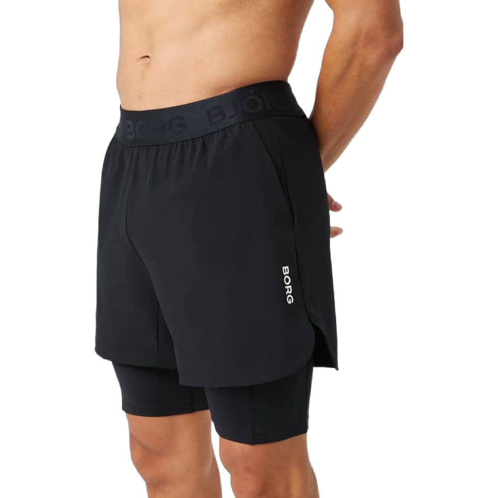 Borg 2 In 1 Shorts Black Beauty