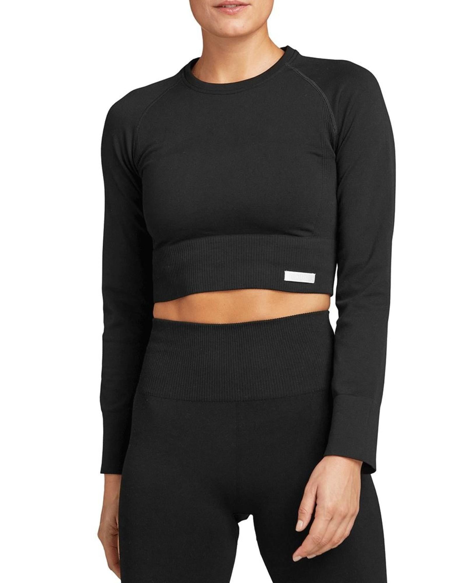 Sthlm Seamless Crop Wmn Black Beauty