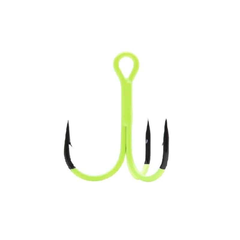 BKK SPEAR-21 UVC #10 Treble Hook Chartreuse 7-pack