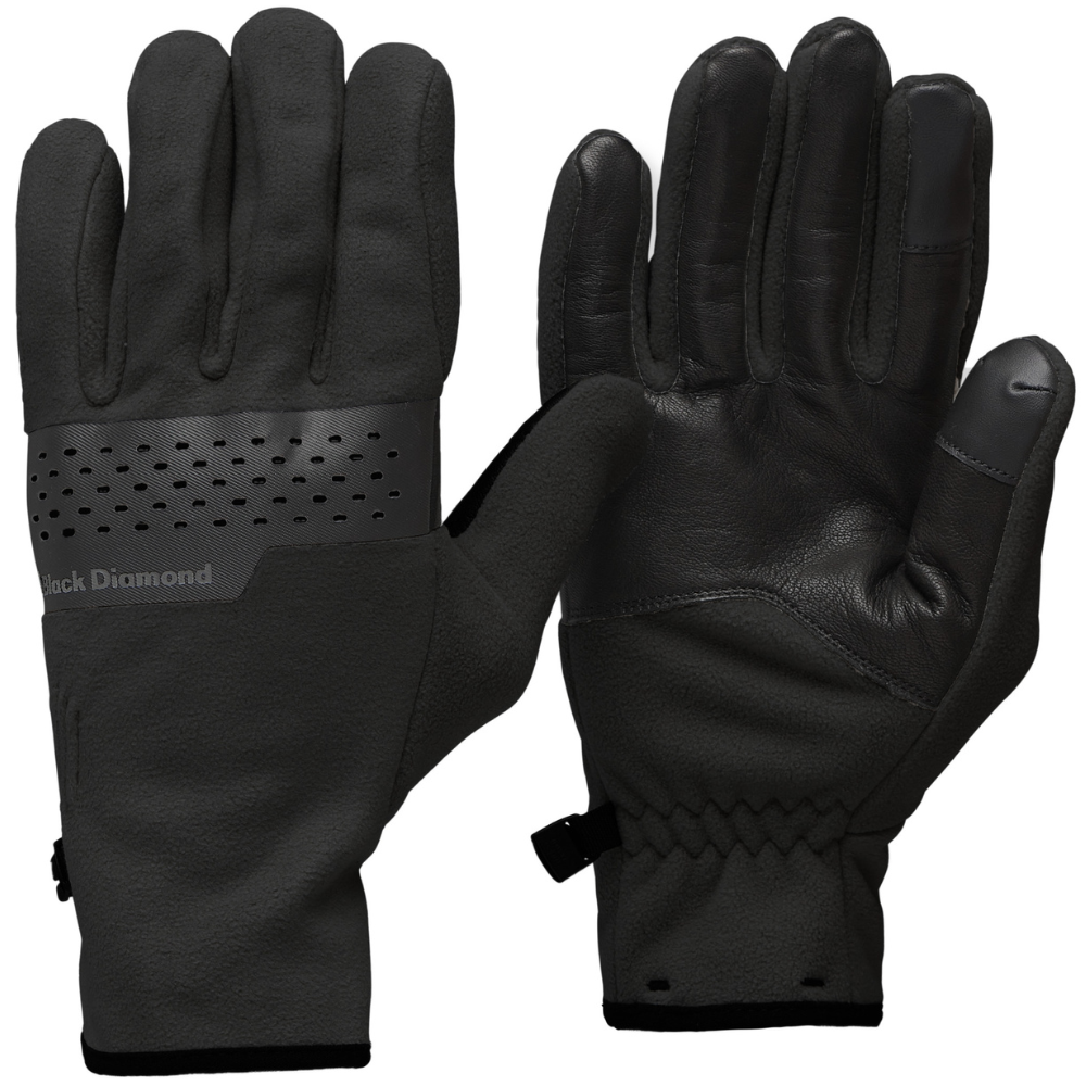 Diamond Alpine Fleece Gloves Black